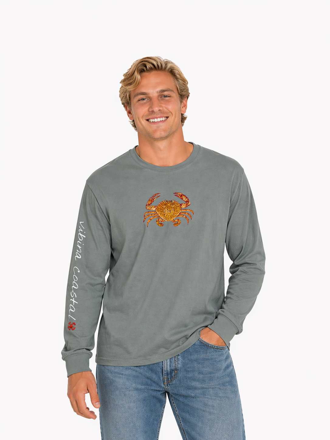 Men's Graphic Long Sleeve Tee | Crab II