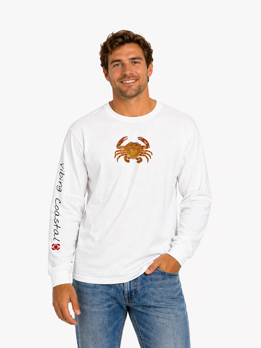 Men's Graphic Long Sleeve Tee | Crab