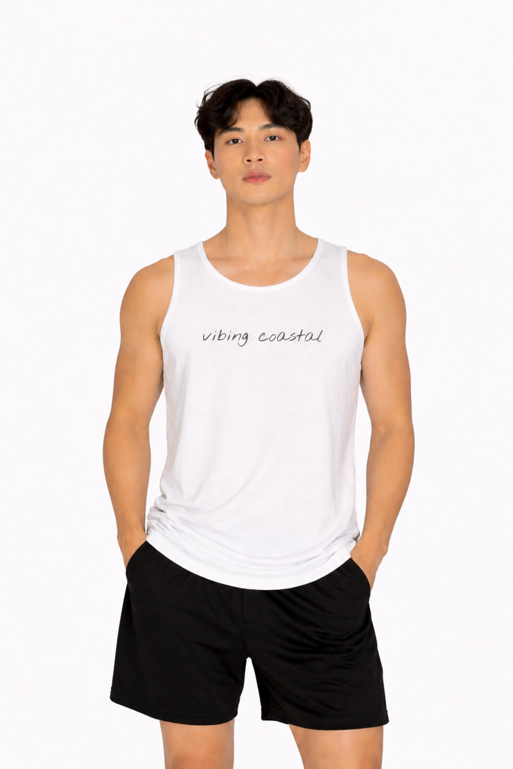 Men's Back Graphic Tank Top | Whale