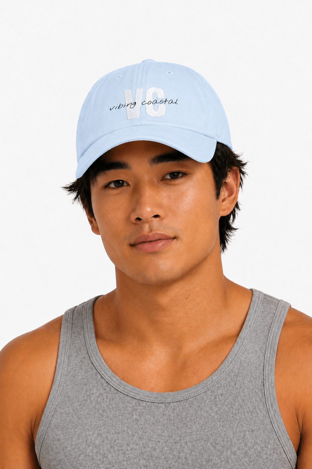 Vibing Coastal VC Logo Cap | Sky Blue