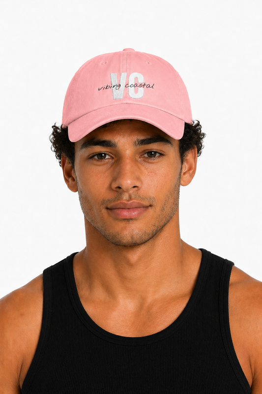 Vibing Coastal VC Logo Cap | Starfish Pink