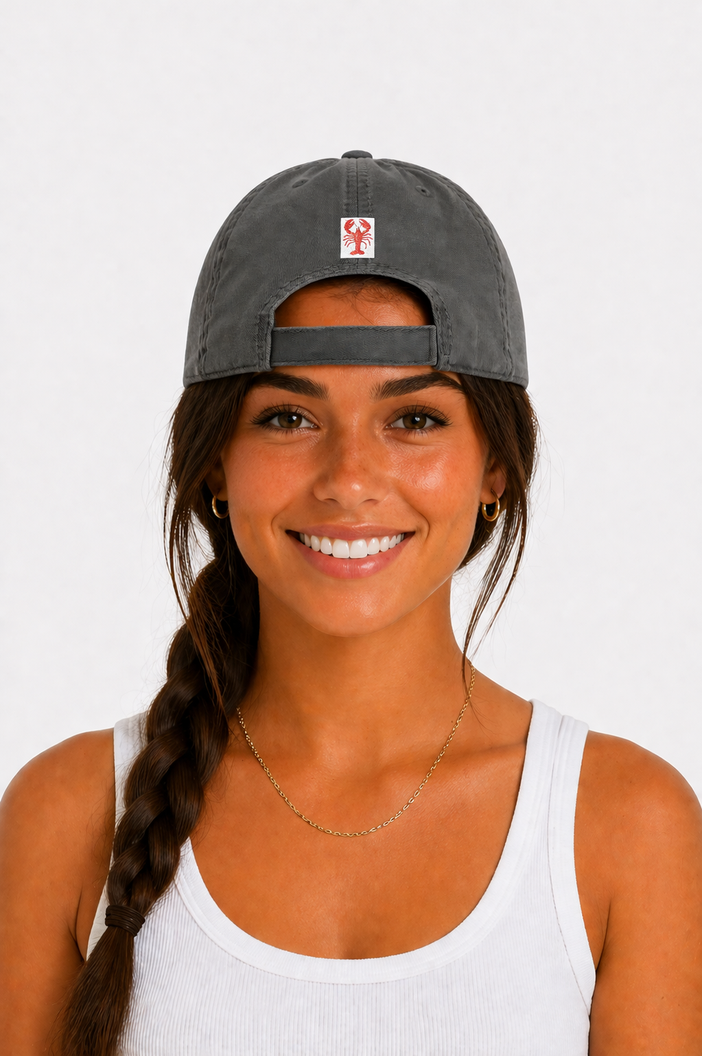 Vibing Coastal + Lobster Tab Cap | Jetty Gray