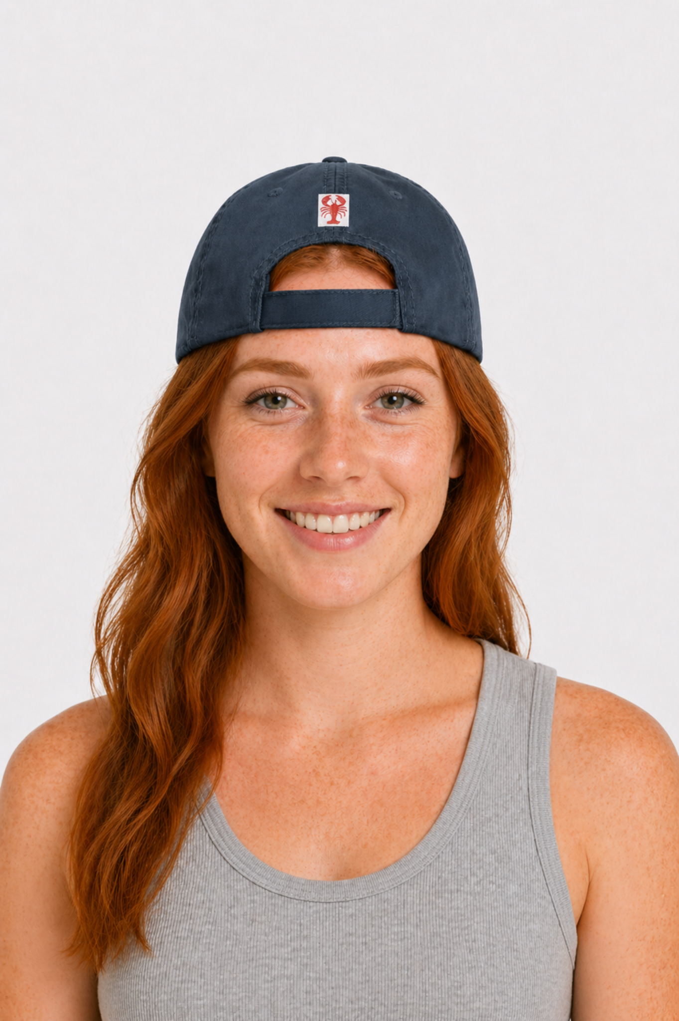 Vibing Coastal + Lobster Tab Cap | Nautical Navy