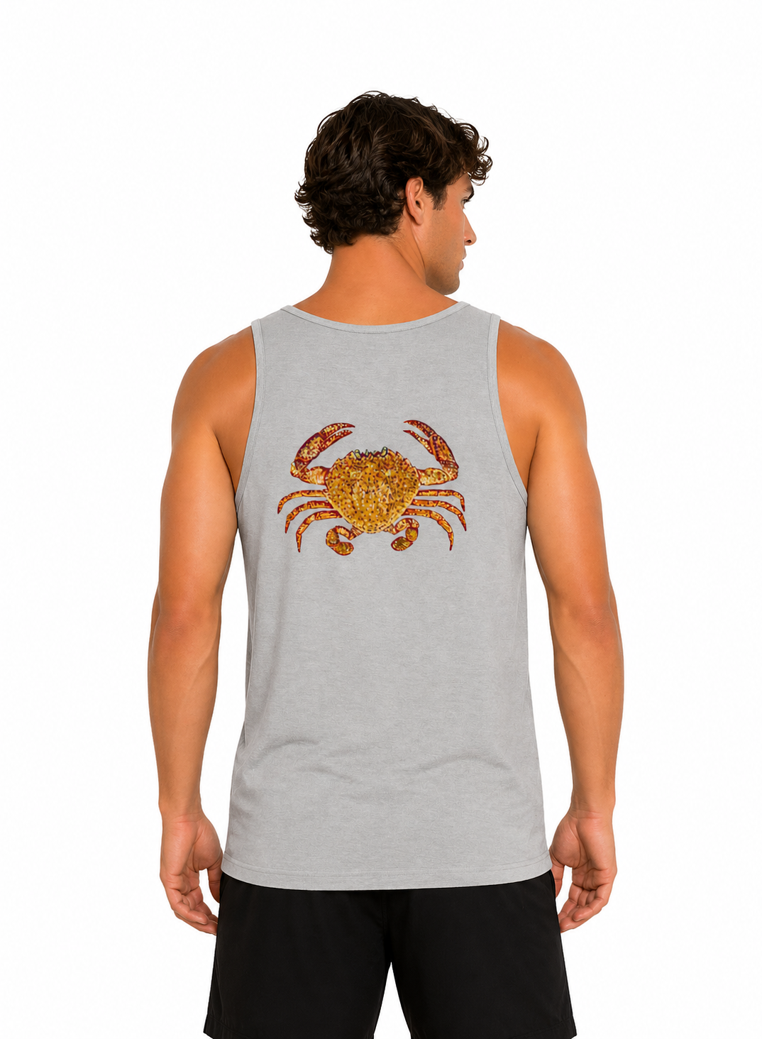 Men's Back Graphic Tank Top | Crab