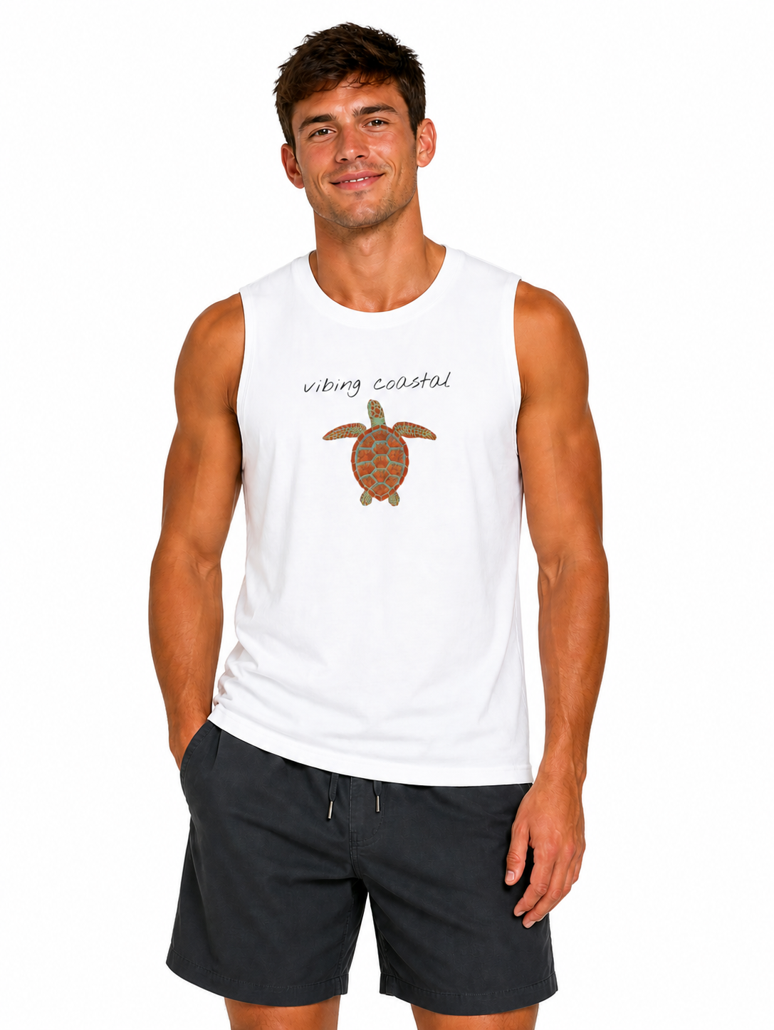 Men's Sleeveless Tank | Sea Turtle