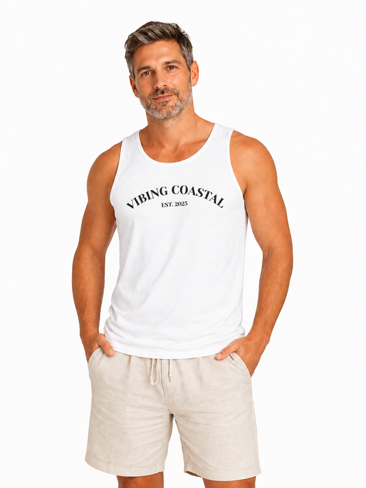 Men's Vibing Coastal Tank Top | EST 2025