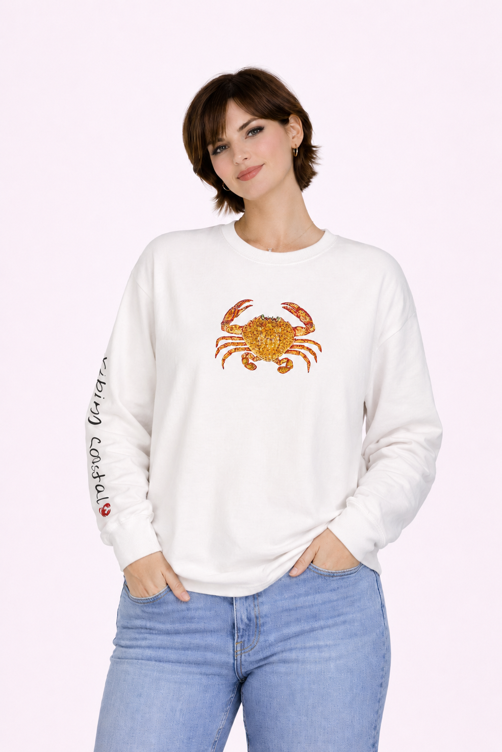 Graphic Long Sleeve Tee | Crab