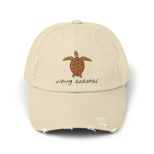 Distressed Style Cap | Sea Turtle