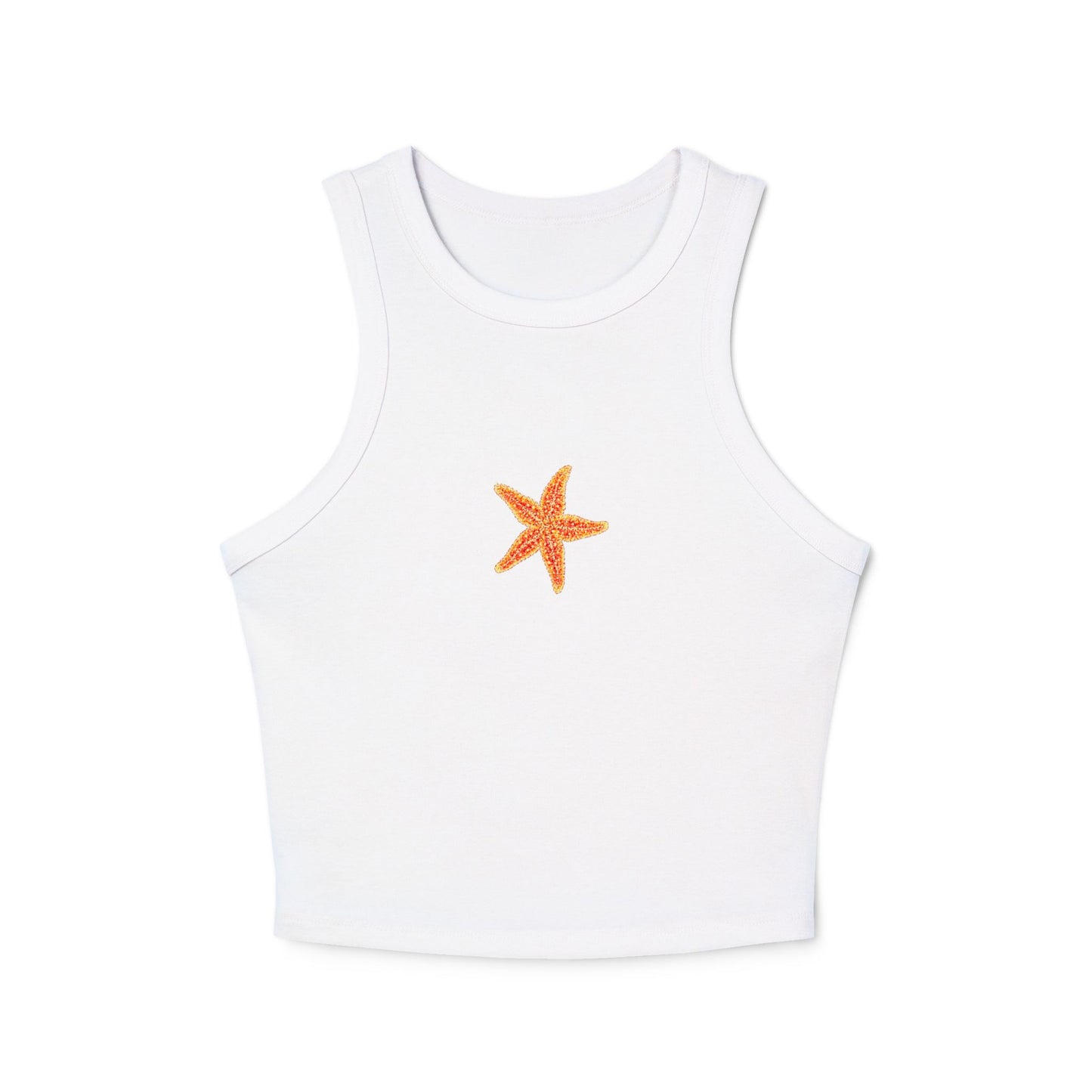 Cropped Fitted Racer Tank | Starfish