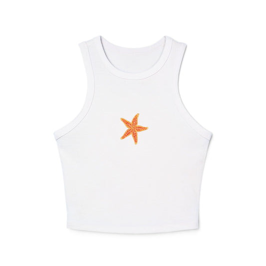 Cropped Fitted Racer Tank | Starfish
