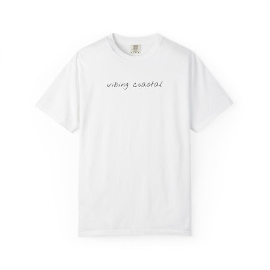 Men's Soft Tee | Vibing Coastal | Black Script