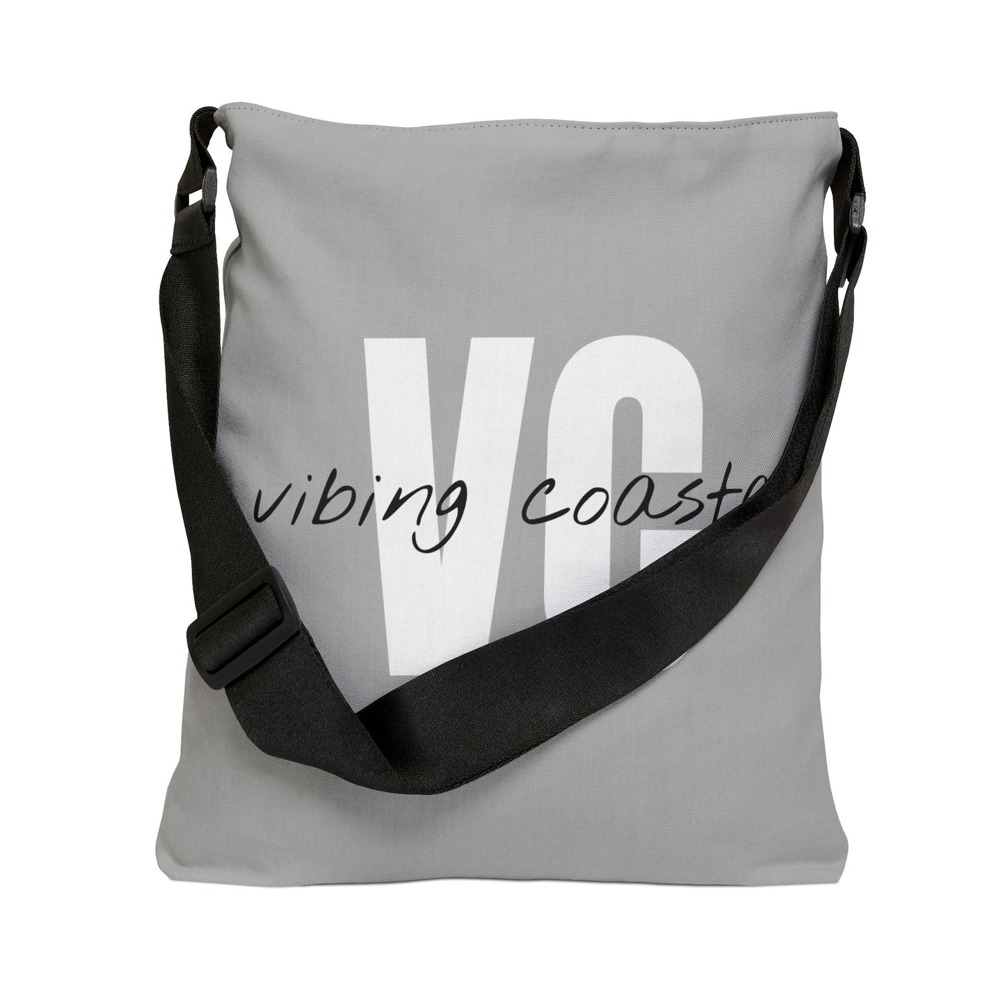 Vibing Coast Tote Bag | Beach Rock Gray