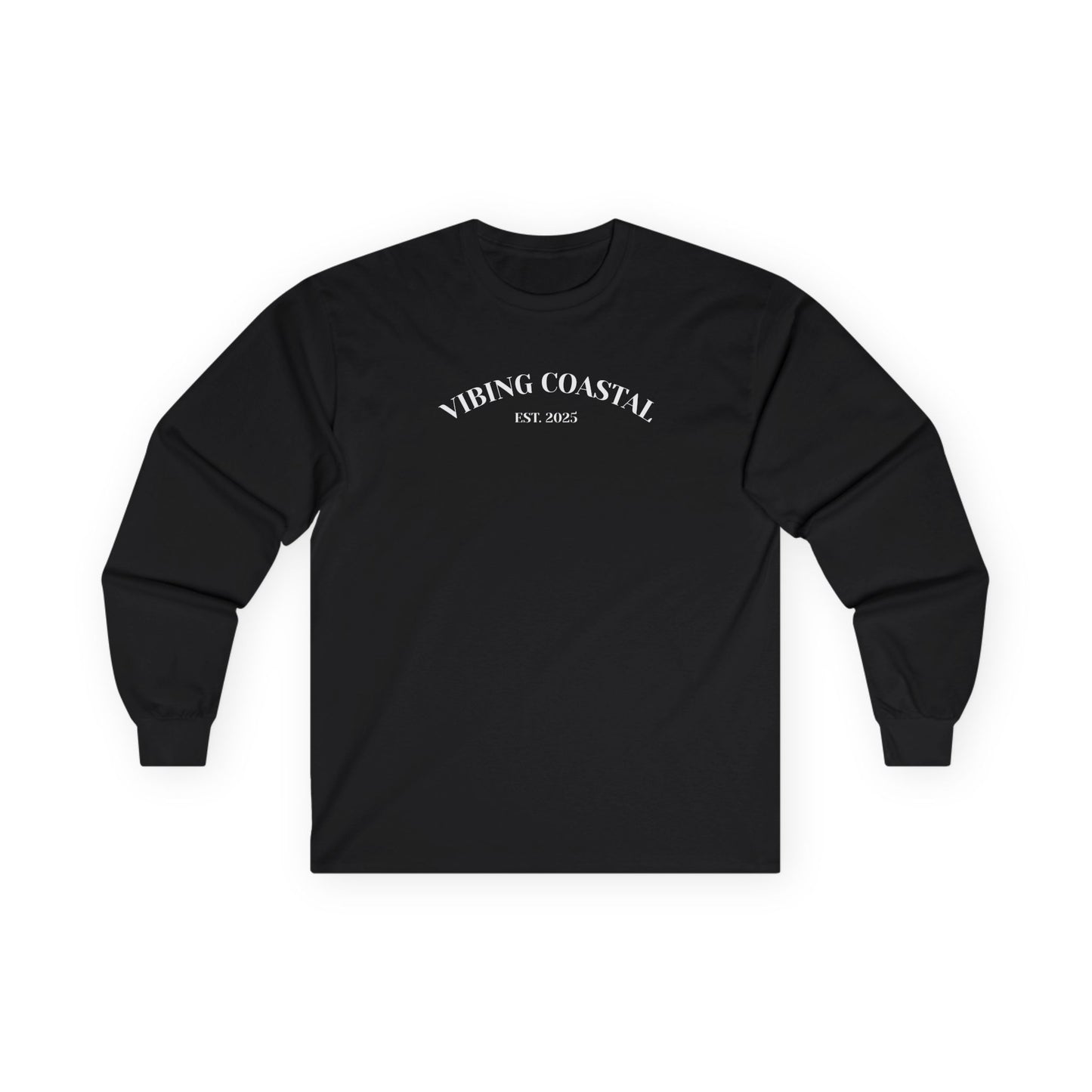 Men's Ultra Cotton Long Sleeve Tee II | Vibing Coastal EST 2025