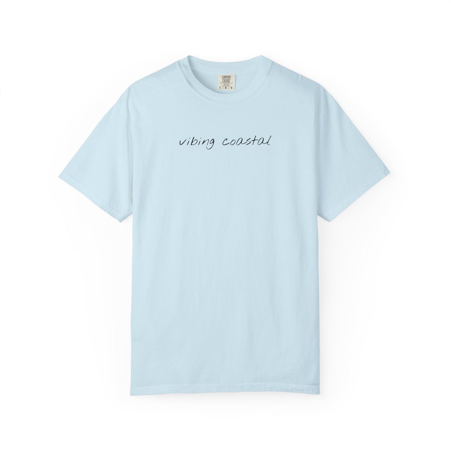 Soft Tee | Vibing Coastal | Black Script