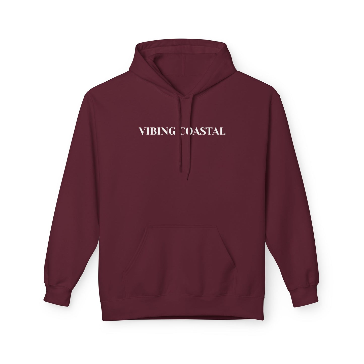 Fav Fleece Hoodie | Vibing Coastal | White Lettering