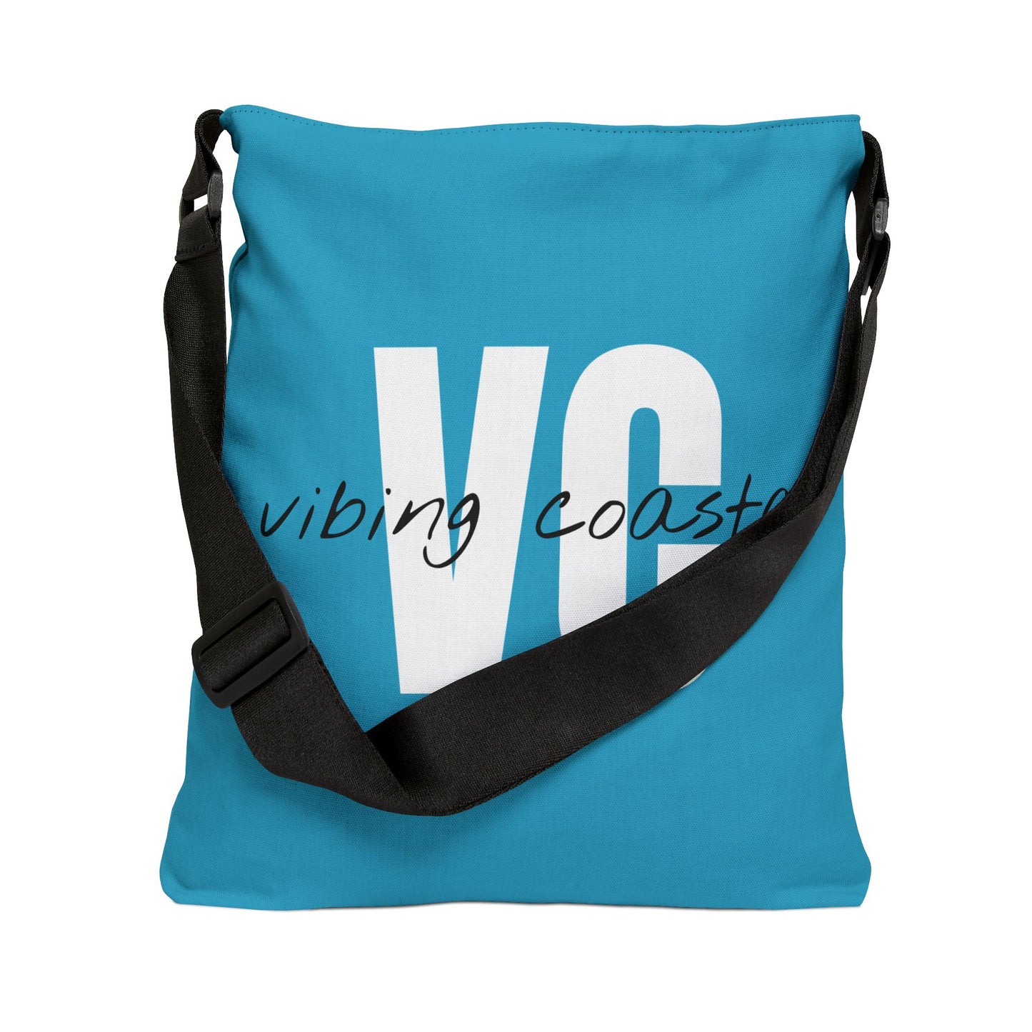Vibing Coastal Tote Bag | Ocean Blue