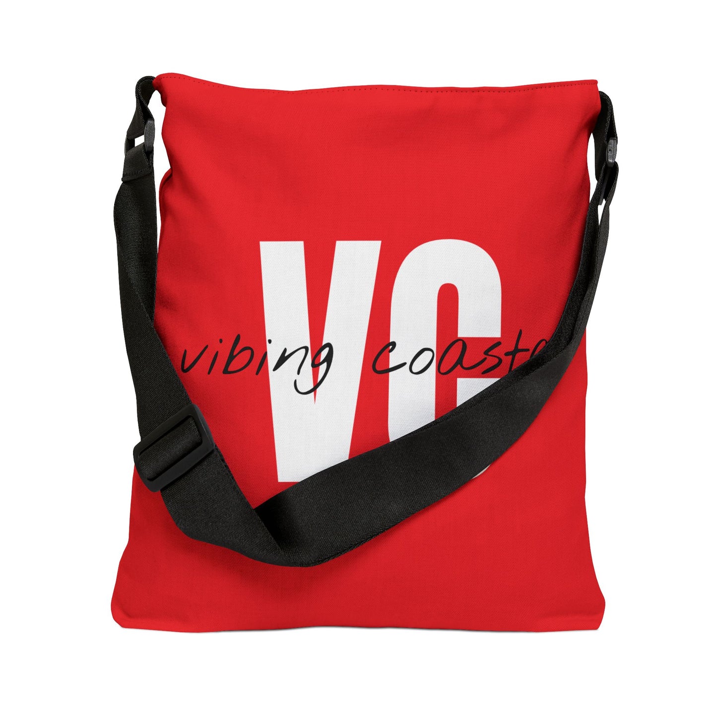 Vibing Coastal Tote Bag | Rosehip Red