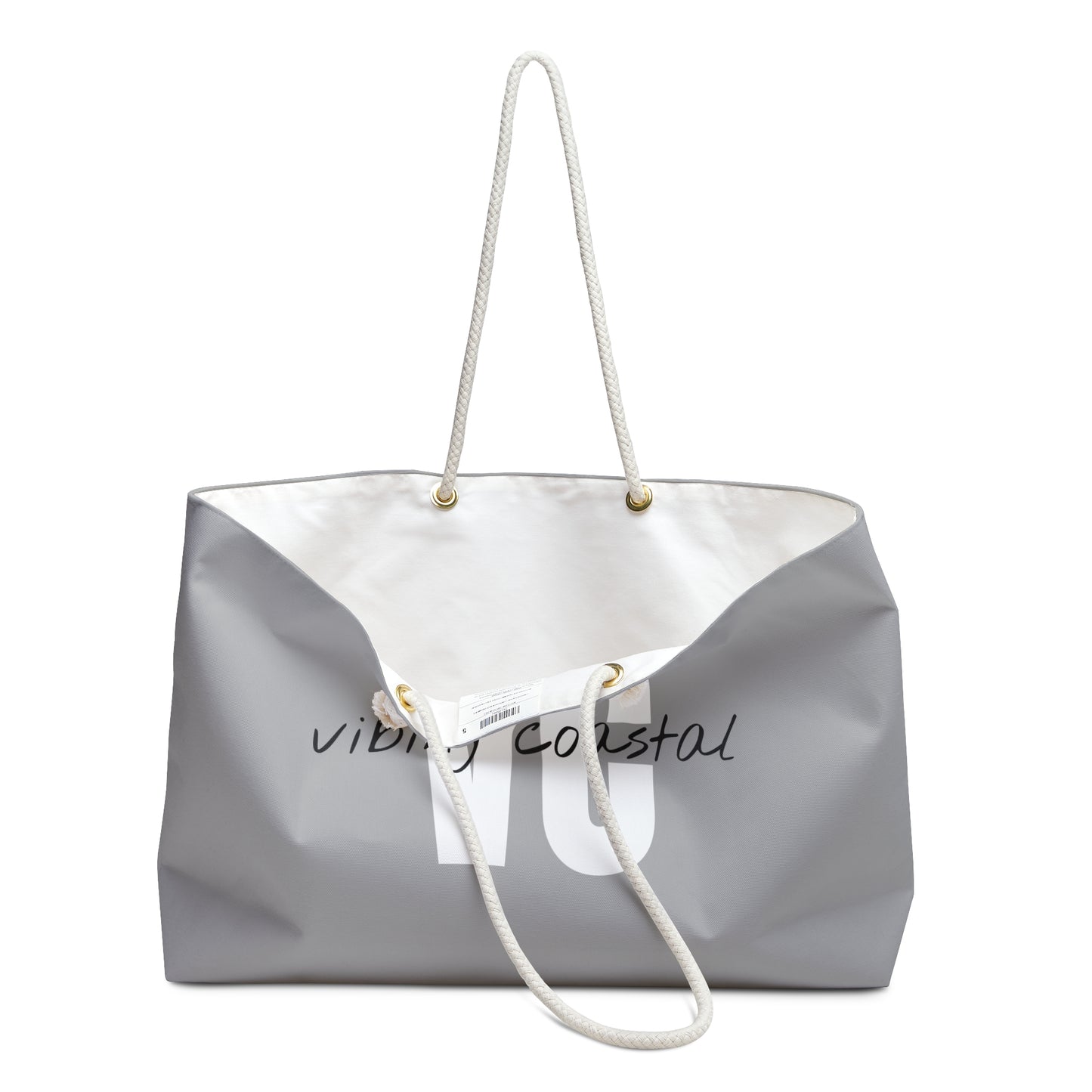 Vibing Coastal Weekender Tote | Beach Rock Gray