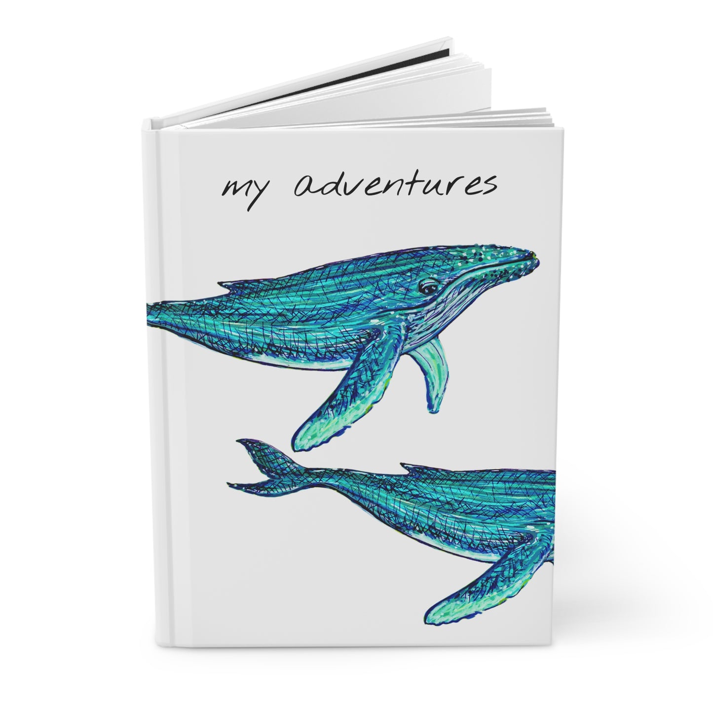 "My Adventures" Hardcover Journal | Whale
