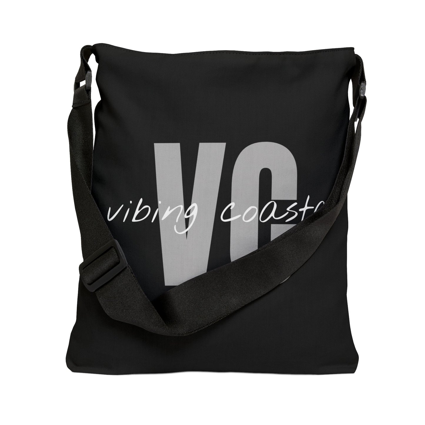 Vibing Coastal Tote Bag | Black