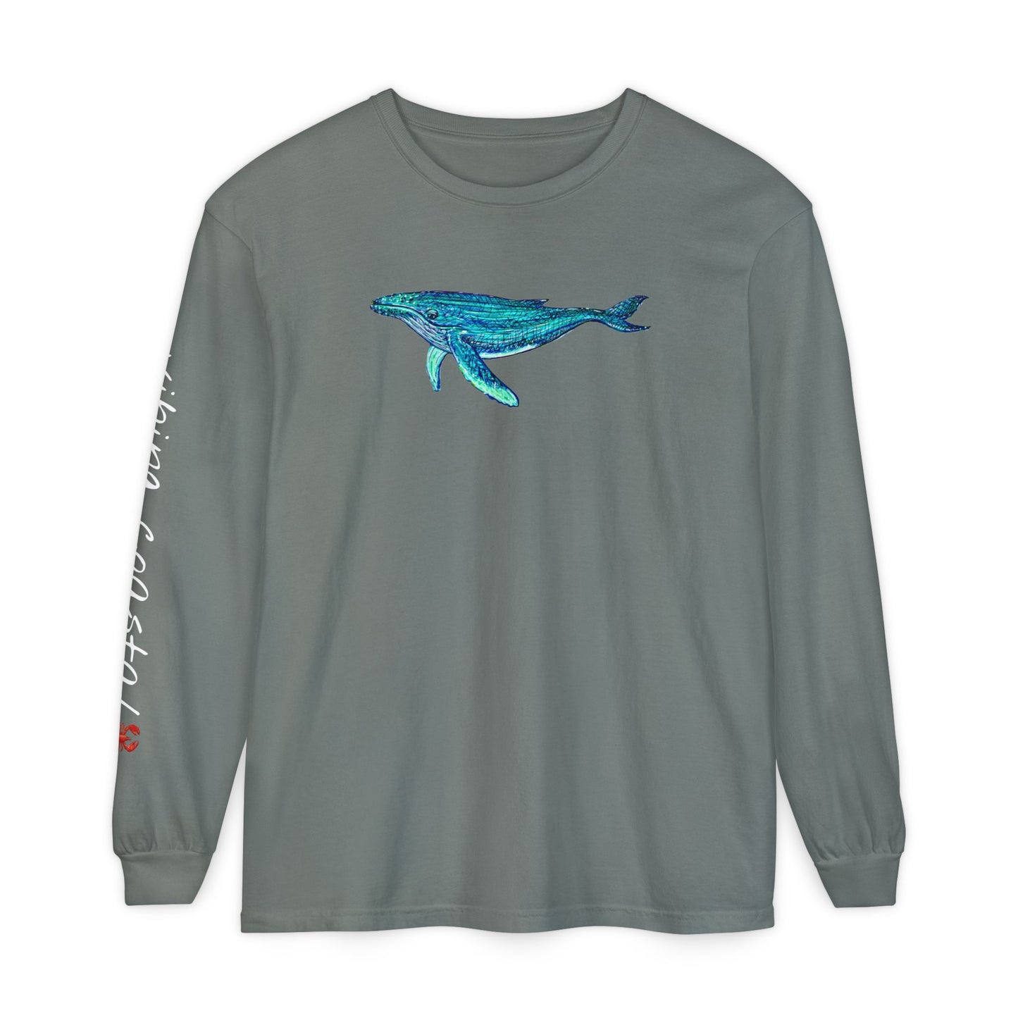 Graphic Long Sleeve Tee | Whale II