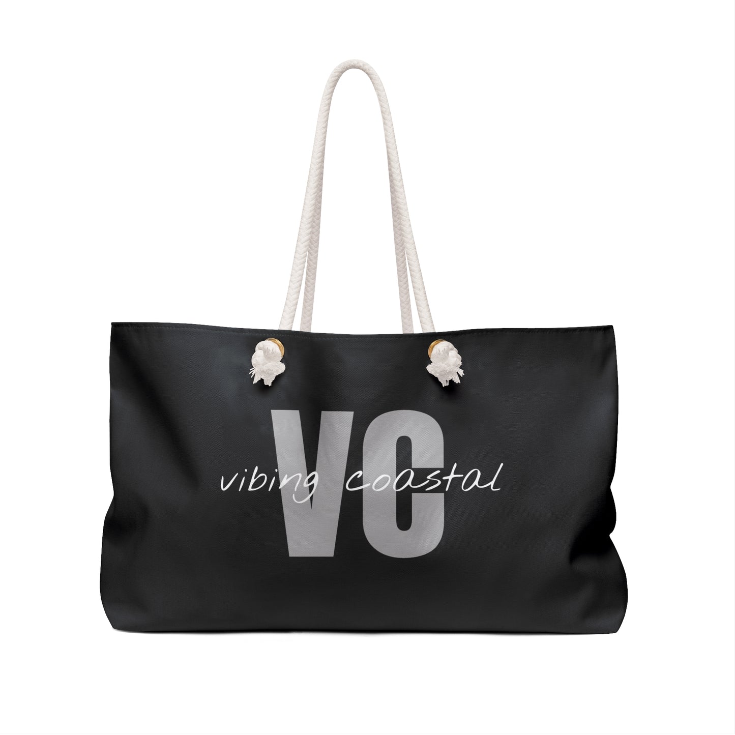 Vibing Coastal Weekender Tote | Beach Night Black