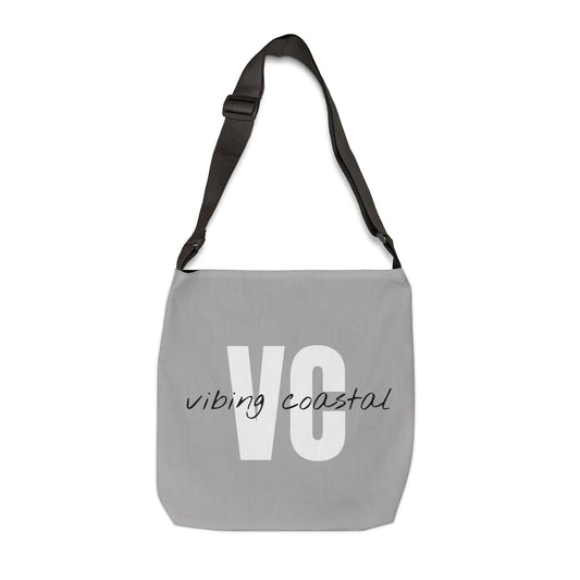 Vibing Coast Tote Bag | Beach Rock Gray