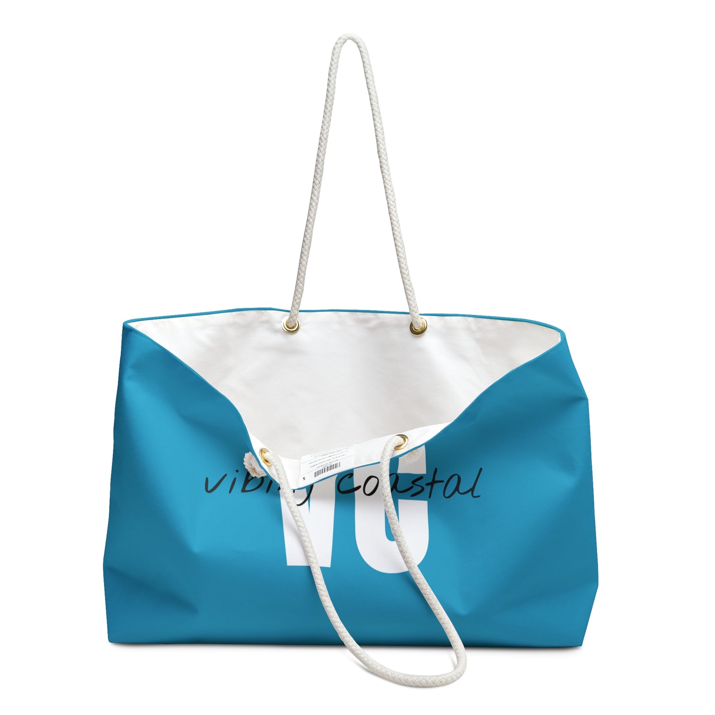 Vibing Coastal Weekender Tote | Ocean Blue