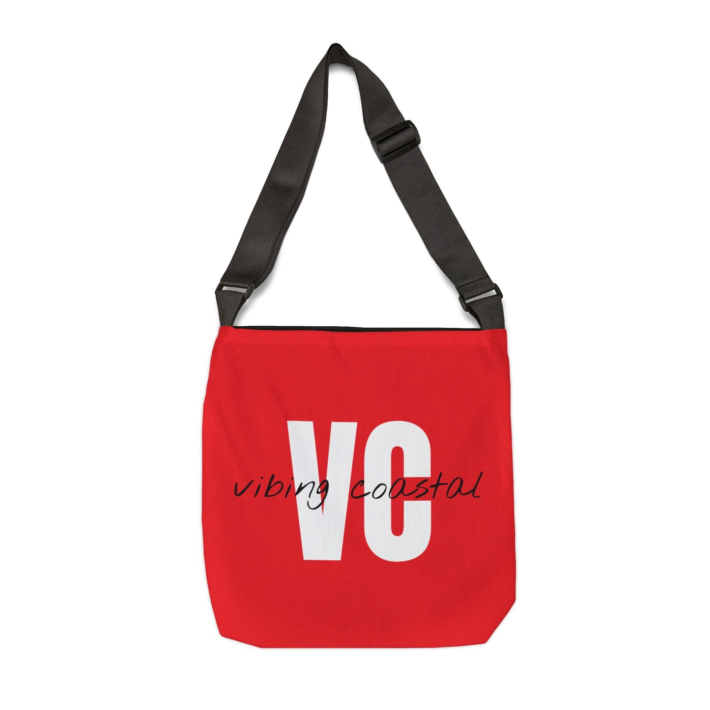 Vibing Coastal Tote Bag | Rosehip Red