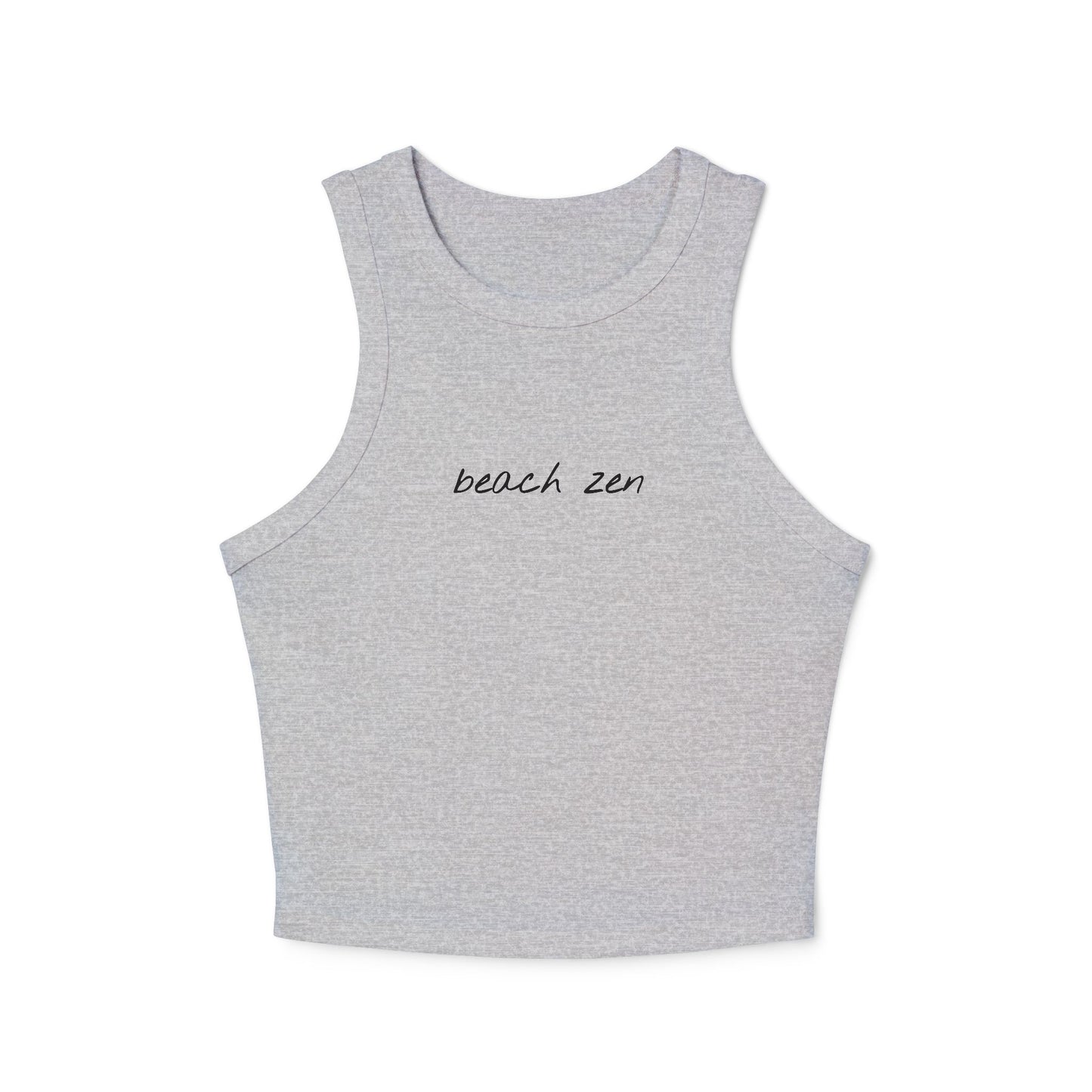 Cropped Fitted Racer Tank Top | Beach Zen +