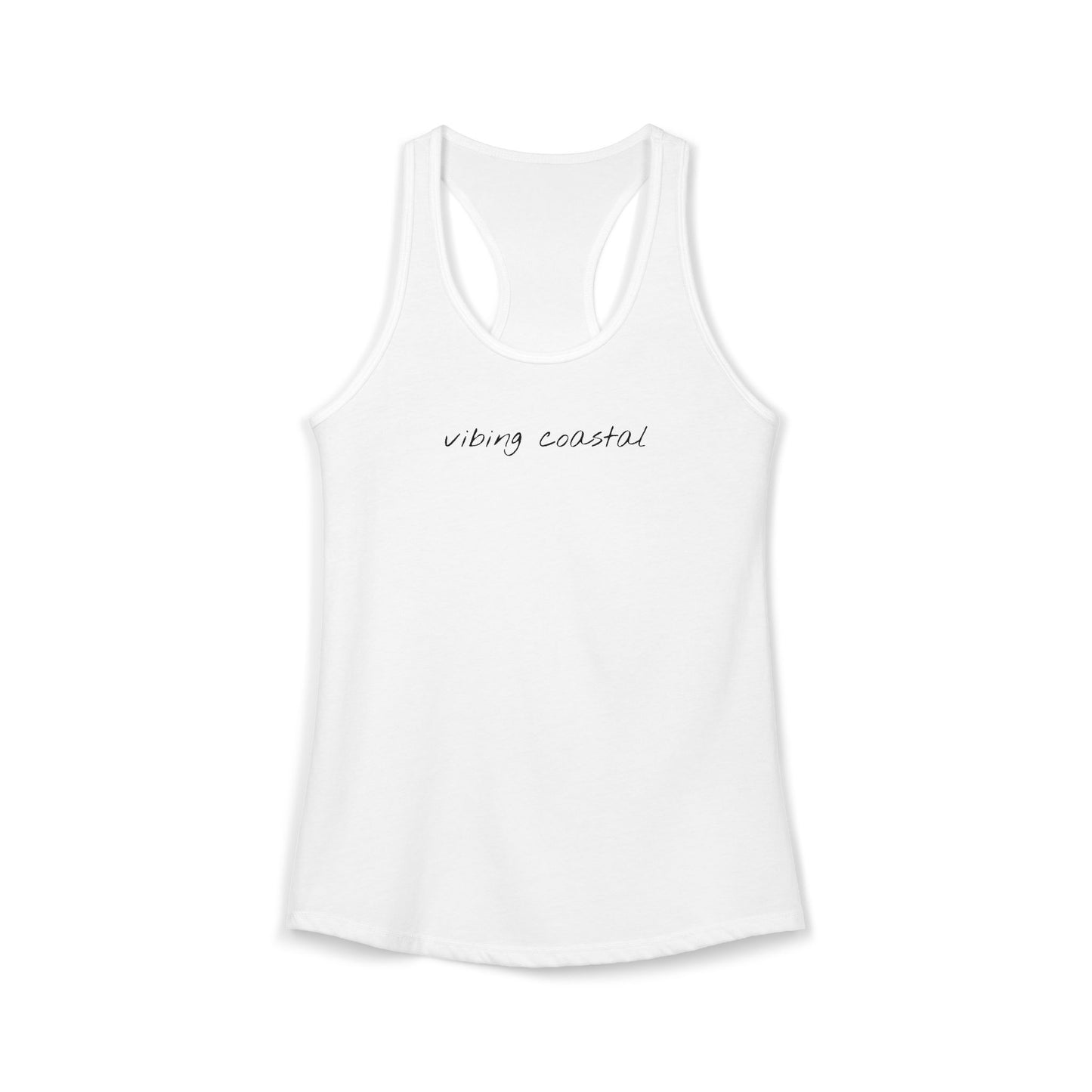 Ideal Racerback Tank | Vibing Coastal | Black Script