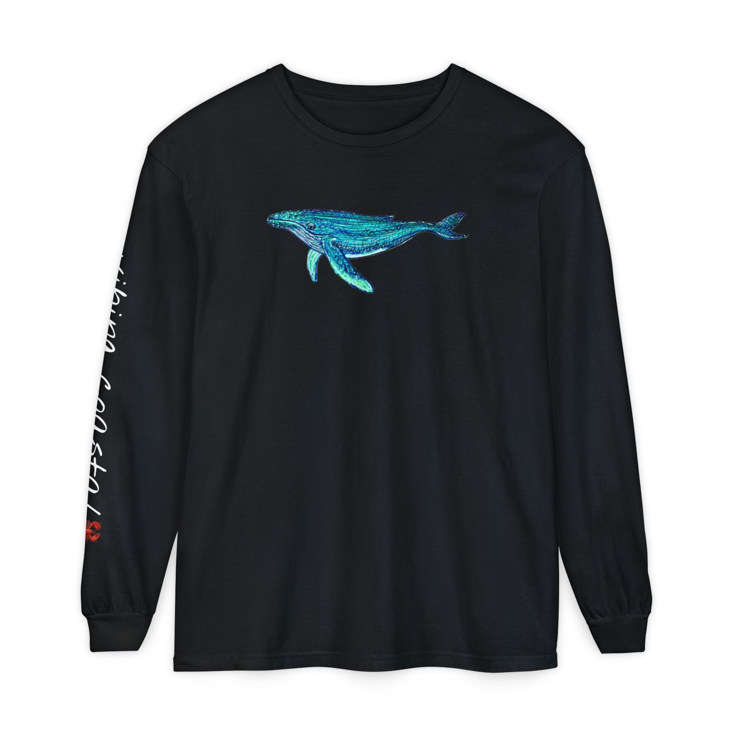 Men's Graphic Long Sleeve Tee | Whale II