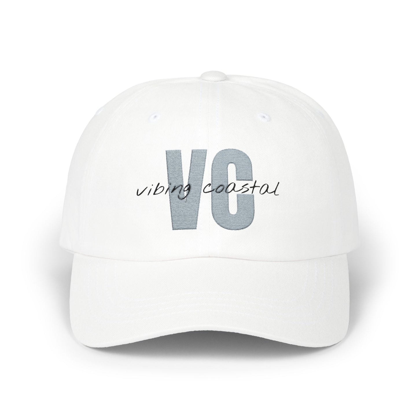 Vibing Coastal VC Logo Cap | Cloud White