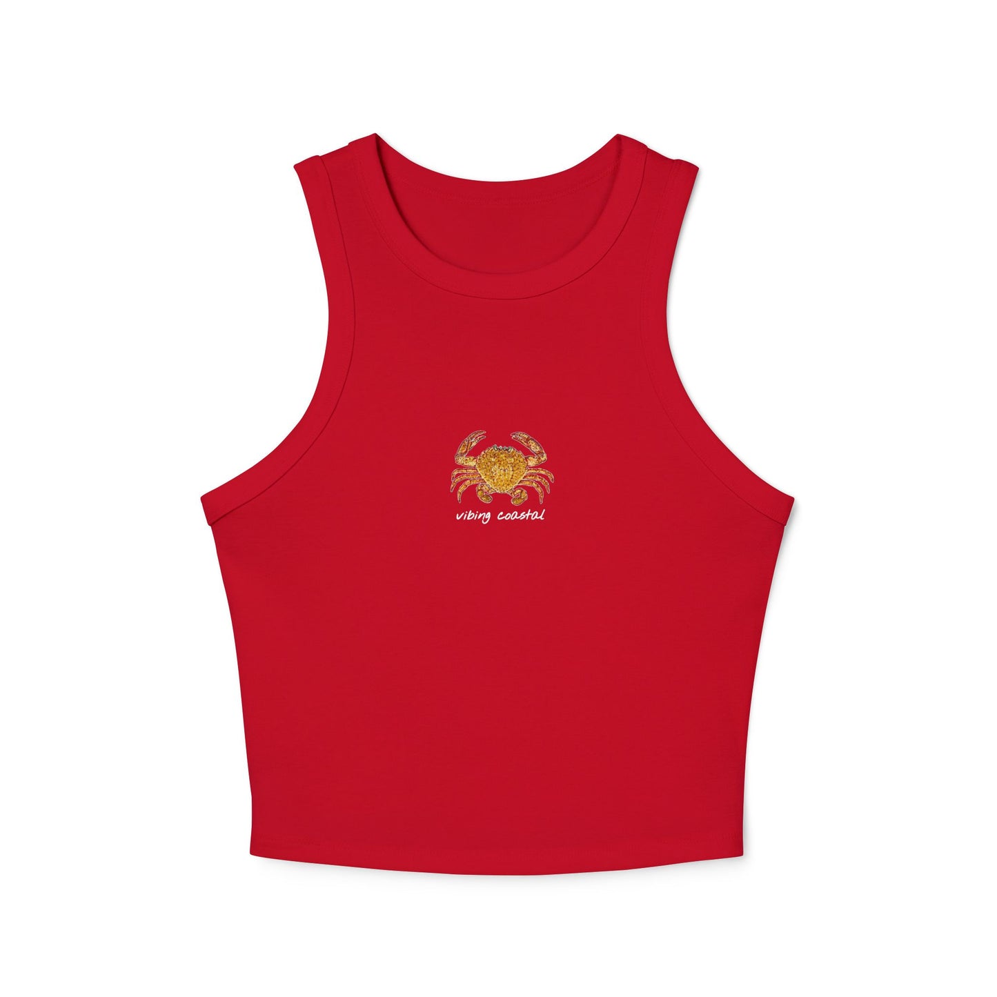 Cropped Fitted Racer Tank Top | Crab II