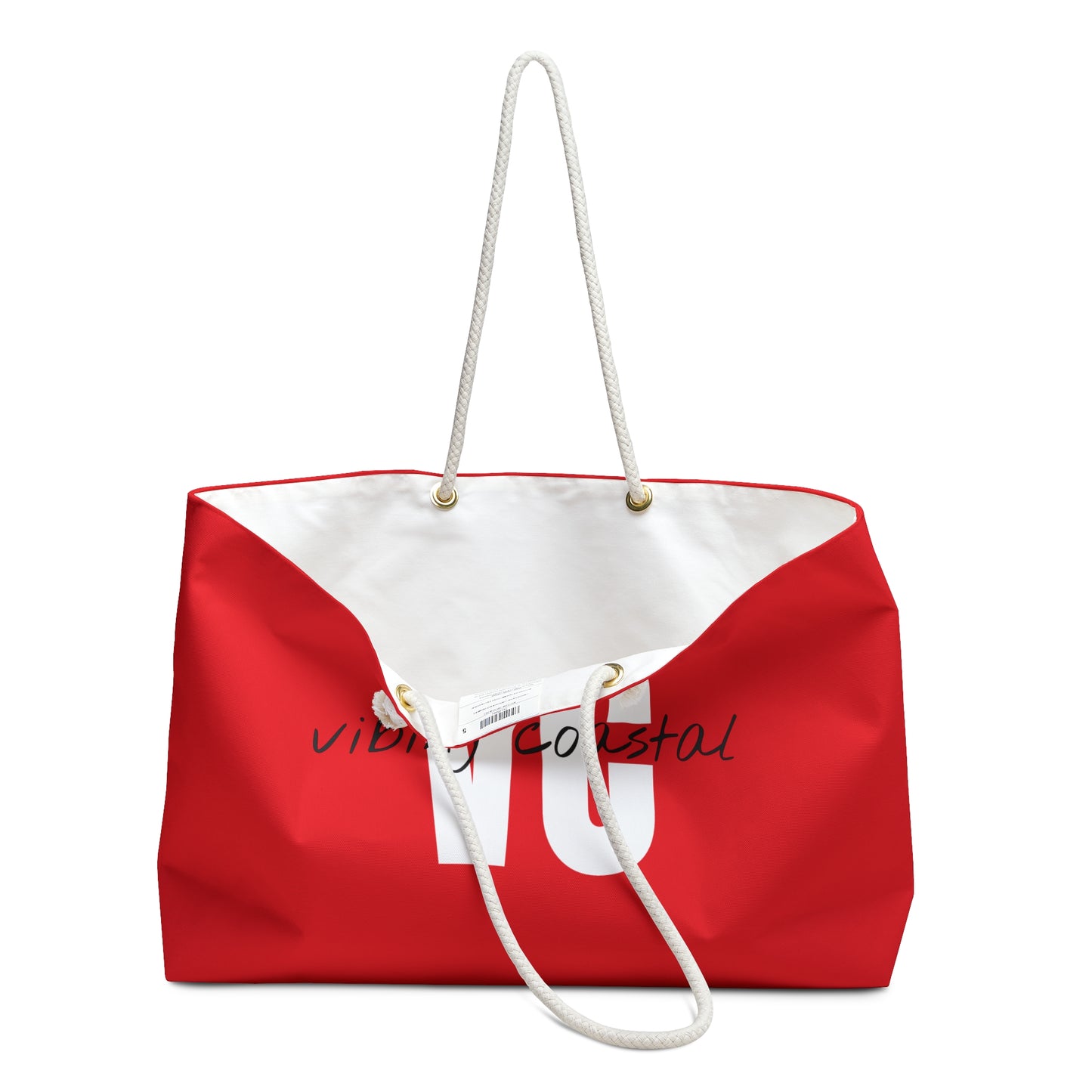 Vibing Coastal Weekender Tote | Rosehip Red