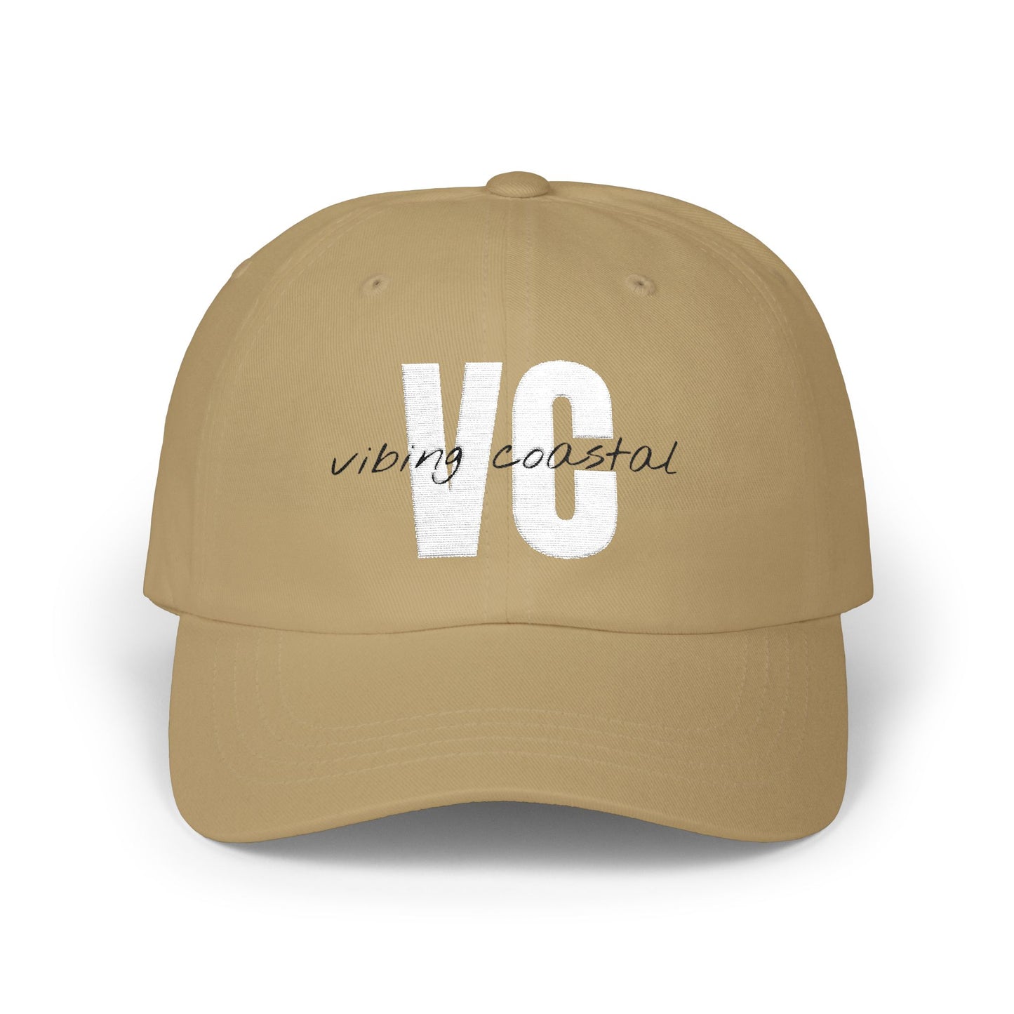 Vibing Coastal VC Logo Cap | Sand
