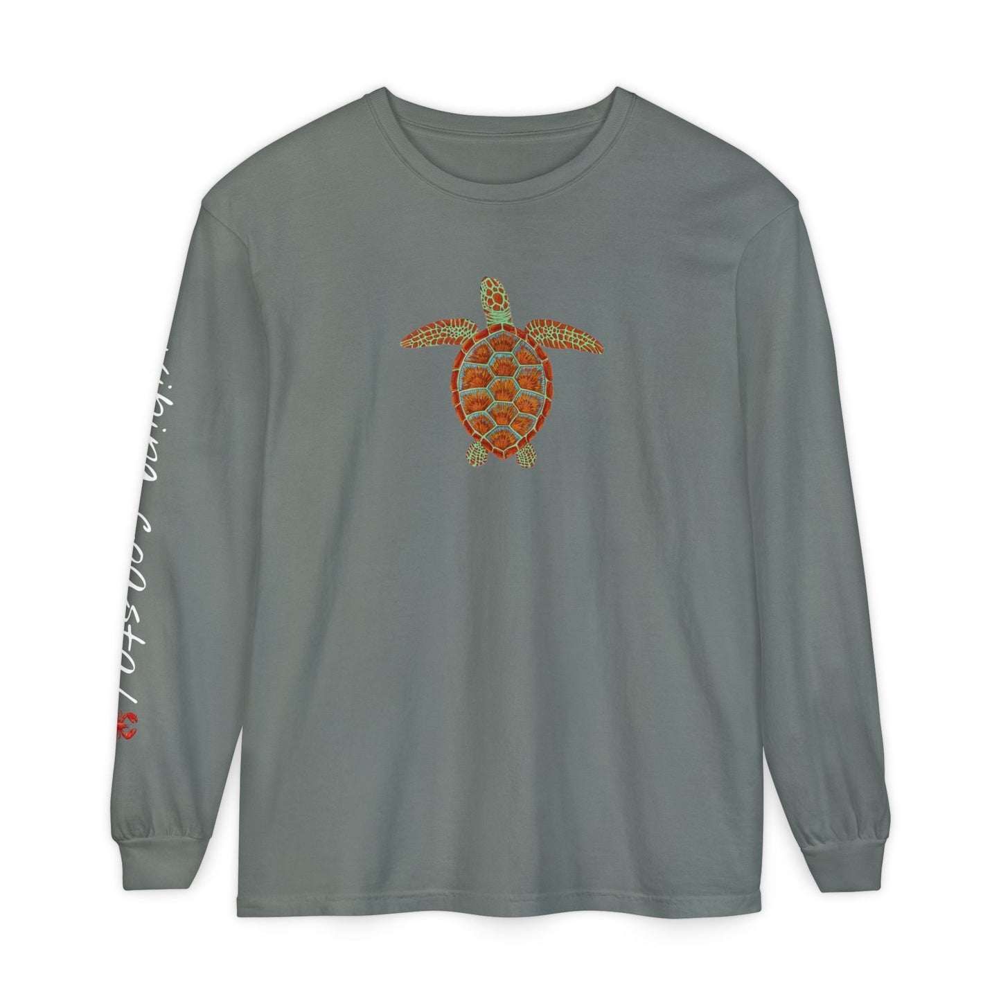 Men's Graphic Long Sleeve Tee | Sea Turtle II